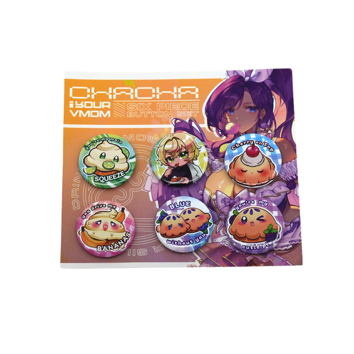 ChaChaYourVmom: Button Pin Set - Gamer Supps