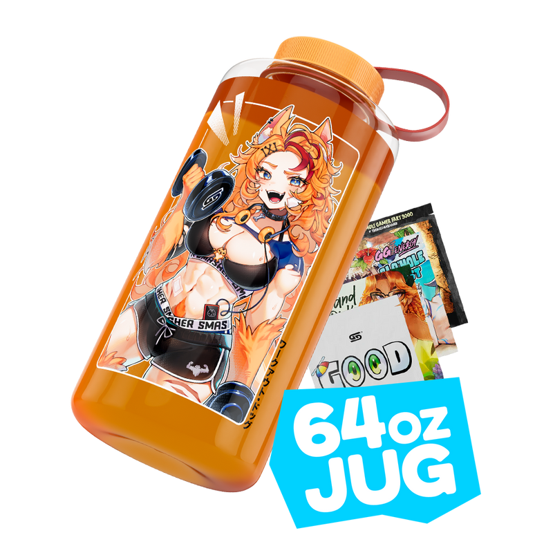 Waifu Jugs x Buffpup: Post Workout 64oz Jug - Gamer Supps