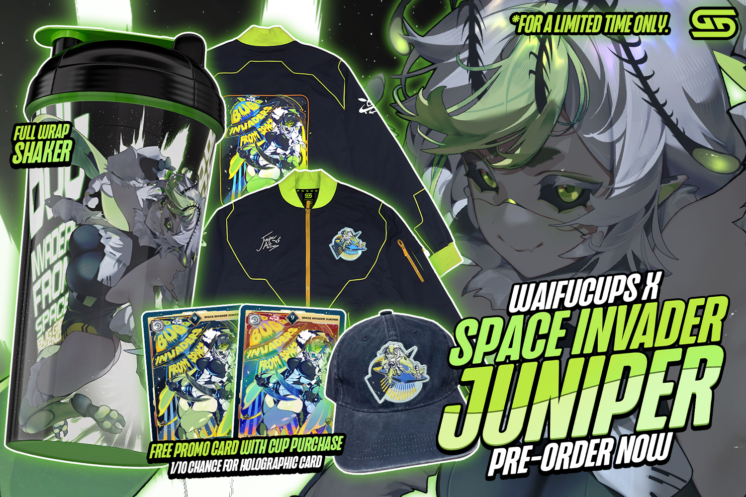 Waifu Cups x Space Invader Juniper - Gamer Supps