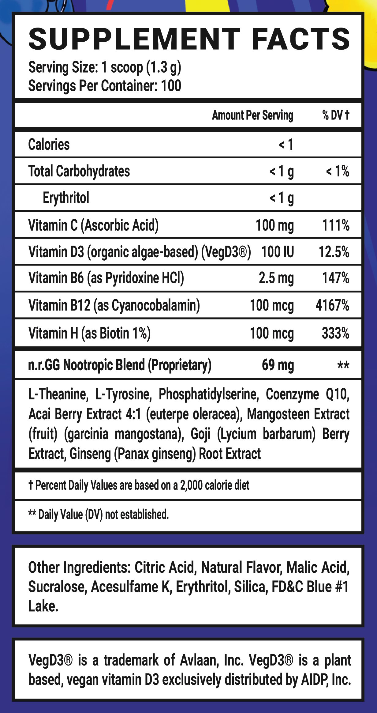 BBL GG by Clooless Caffeine Free - 100 Servings View Supplement Facts