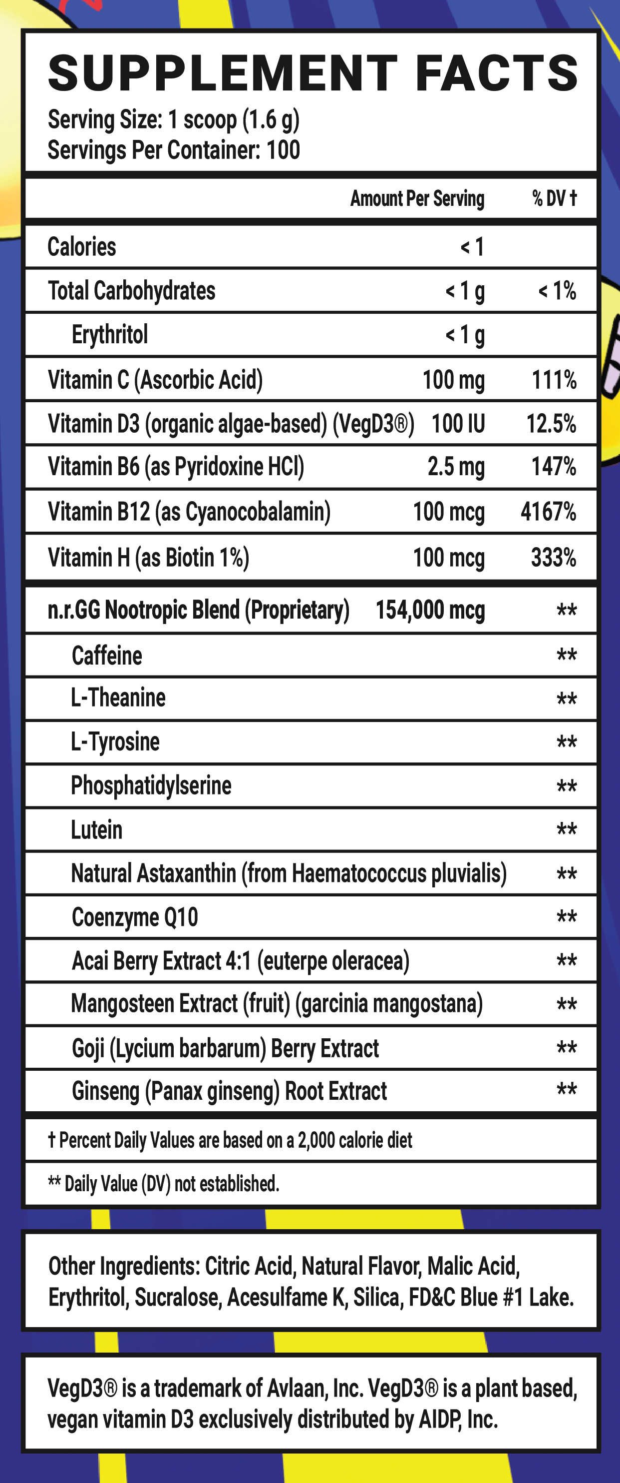 BBL GG by Clooless - 100 Servings Nährwertangaben anzeigen