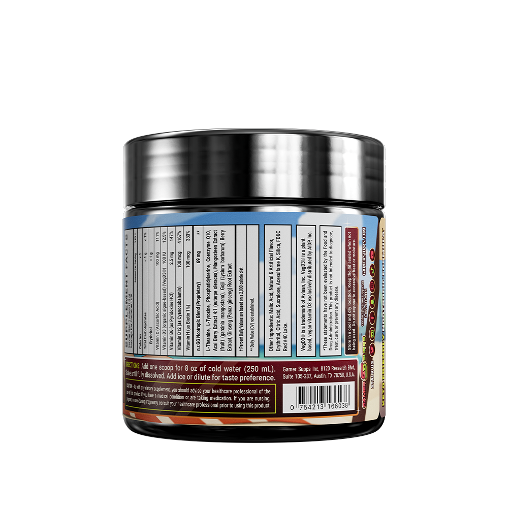 Cherry Limecicle Caffeine Free - 100 Servings - Gamer Supps