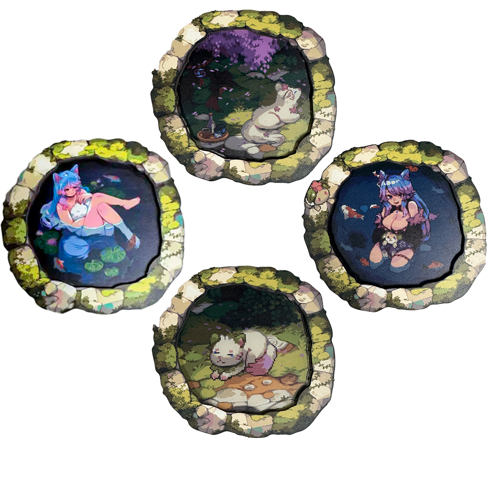 PIXEL CUPS x Silvervale Coaster Set - Gamer Supps