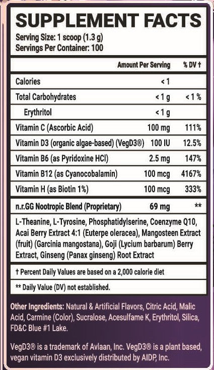 Cosmic Mindbreak by SquChan Caffeine Free - 100 Servings Nährwertangaben anzeigen