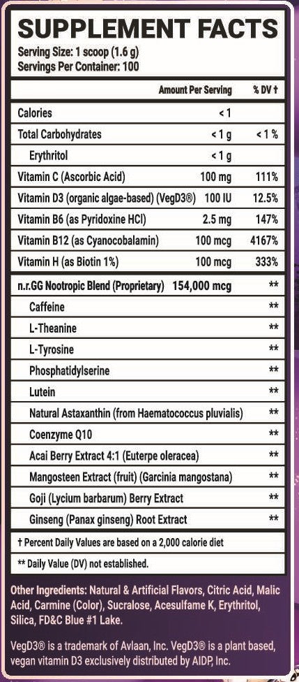 Cosmic Mindbreak by SquChan - 100 Servings Nährwertangaben anzeigen