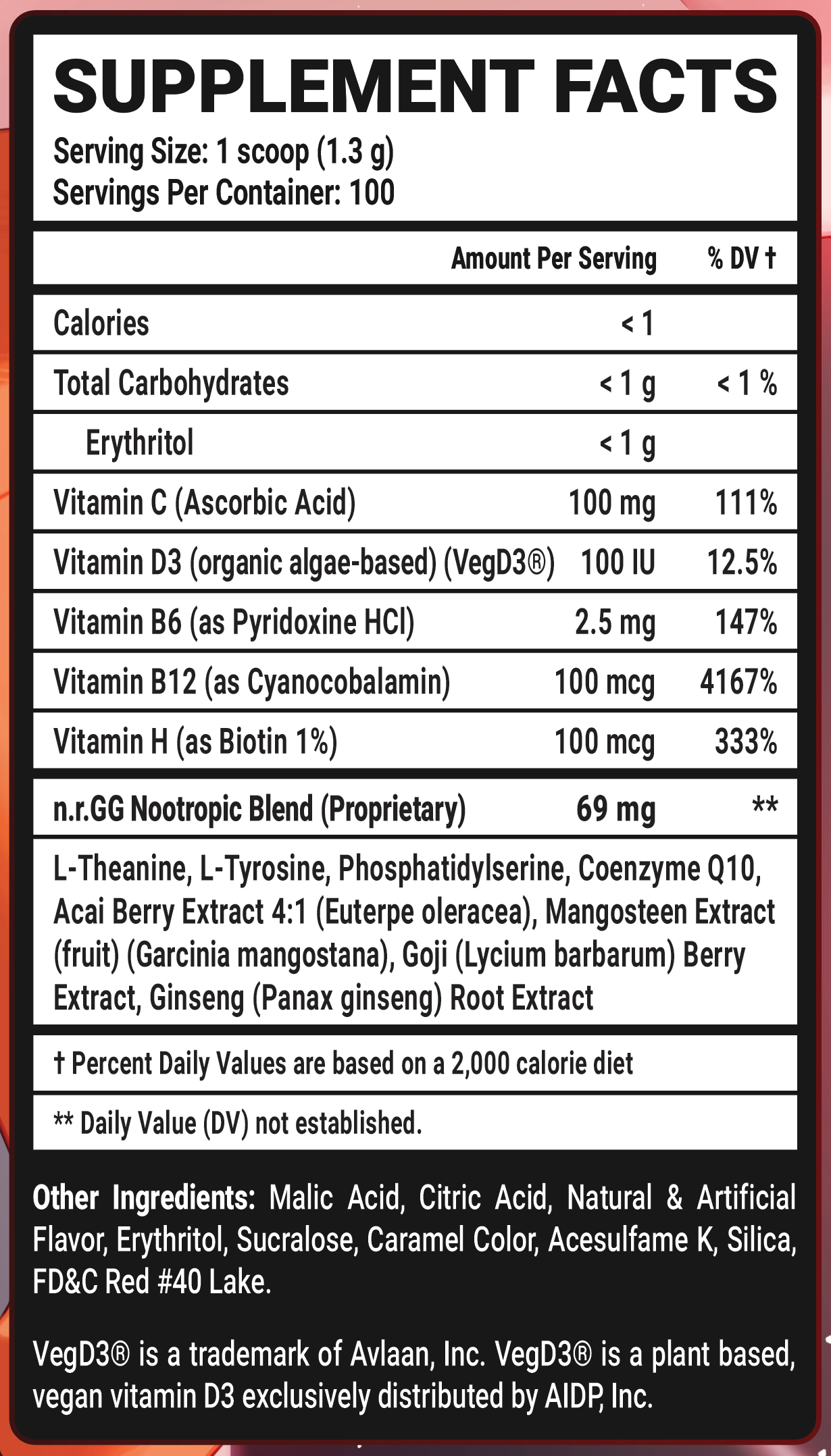 Doggy Style GG by Buffpup Caffeine Free - 100 Servings Nährwertangaben anzeigen