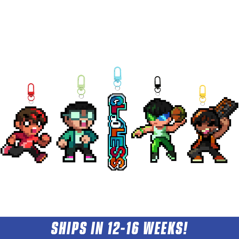 PIXEL CUPS x Clooless: Acrylic Keychain Set - Gamer Supps