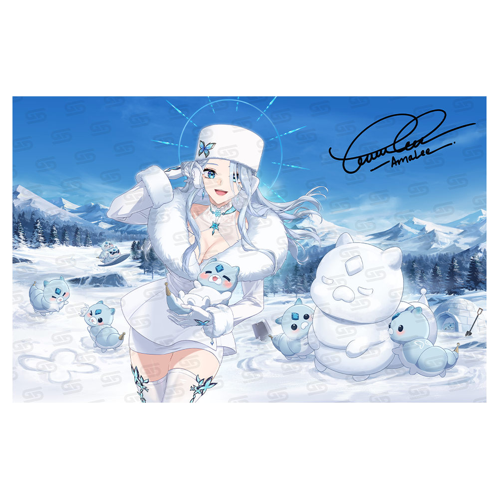 AmaLee & Scufflings: Snow Bunny Mind Control - Signed Poster - Gamer Supps