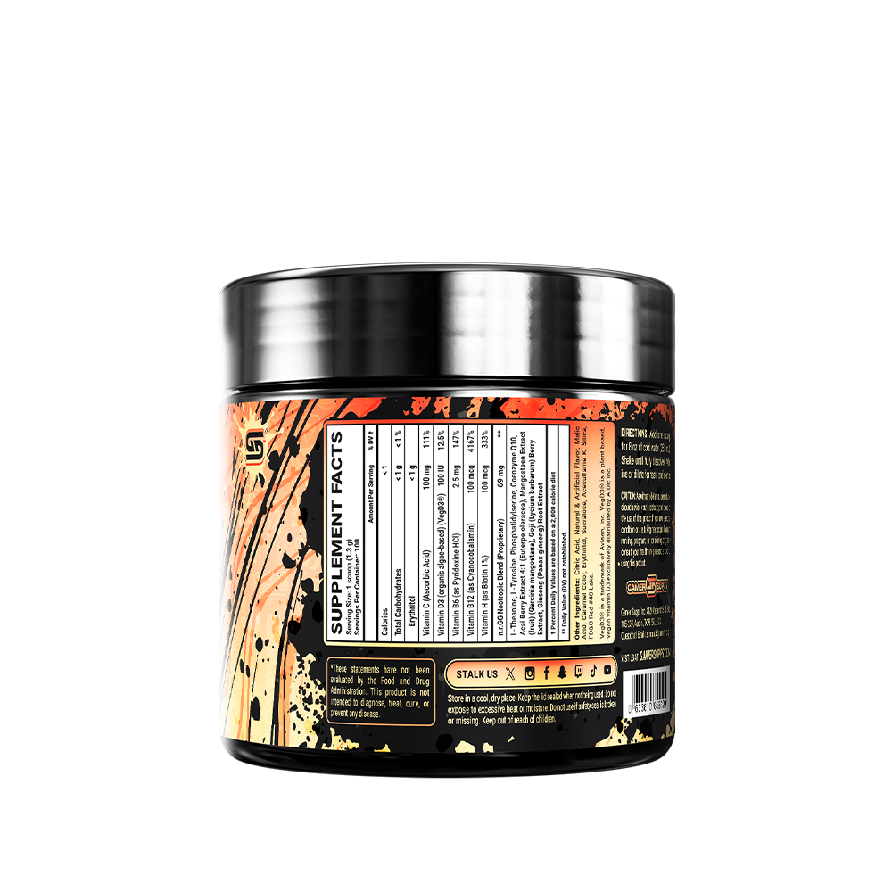 Mama Case's Peach Tea Caffeine Free - 100 Servings - Gamer Supps
