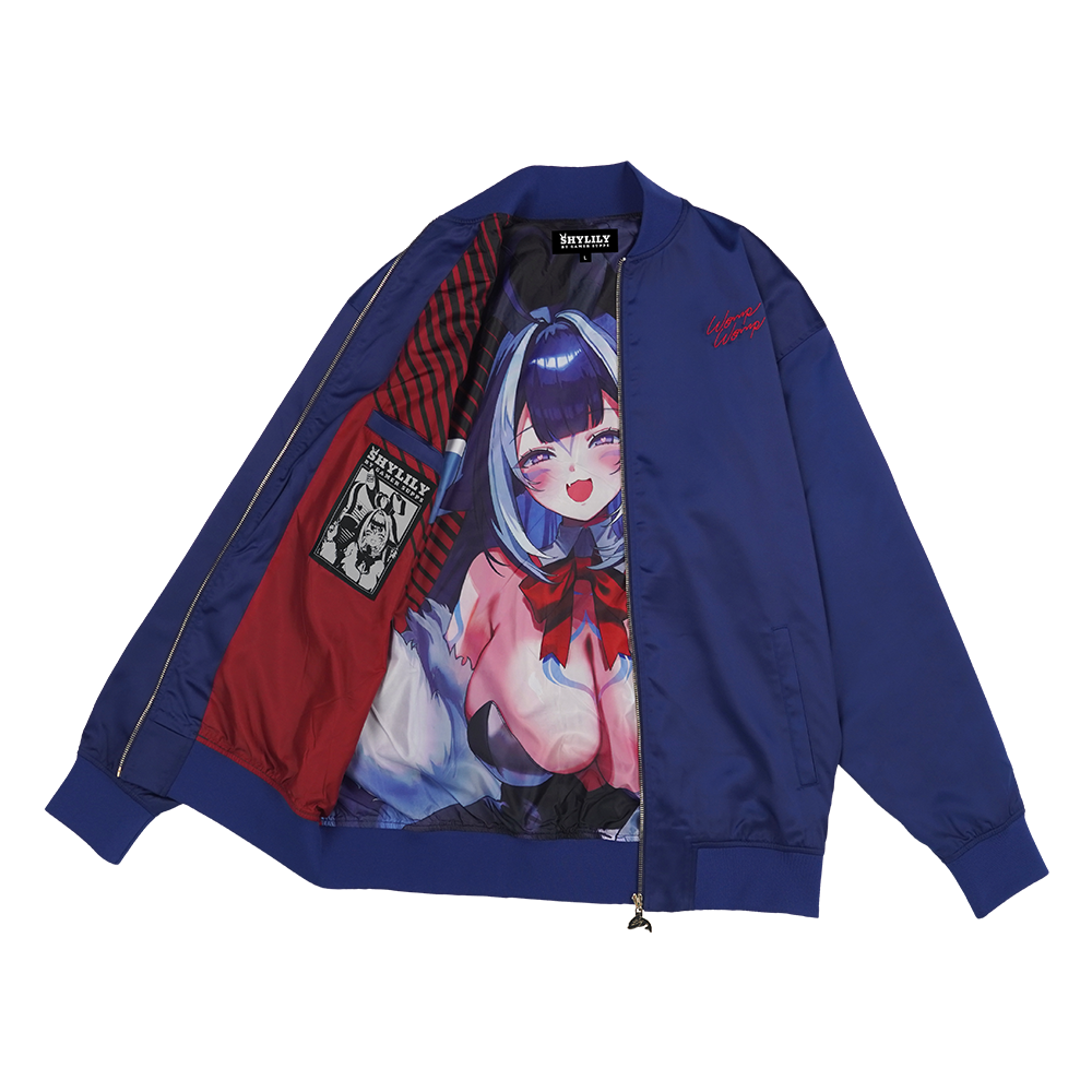 Shylily: Bunny Lily Womp Womp Satin Jacket - Gamer Supps