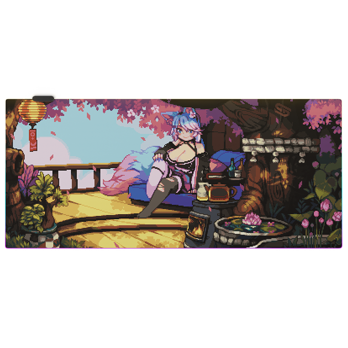 PIXEL CUPS x Silvervale RGB Mouse Pad - Gamer Supps