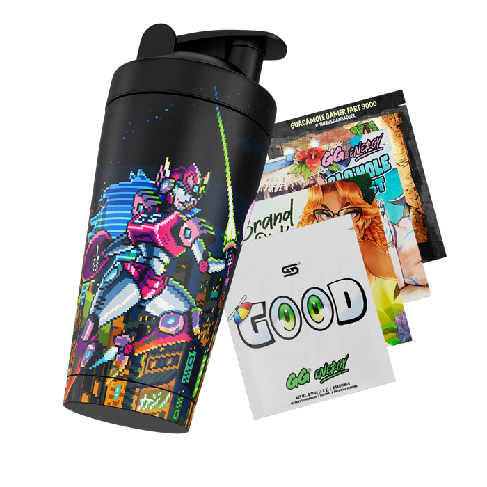 PIXEL CUPS: Specific Rim Metal Shaker - Gamer Supps