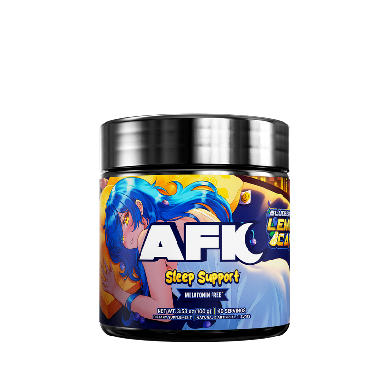 Supplement facts label showing 150 mg magnesium glycinate and 200 mg L-theanine per 2.5 g serving with 40 servings.