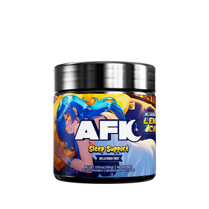 Supplement facts label showing 150 mg magnesium glycinate and 200 mg L-theanine per 2.5 g serving with 40 servings.