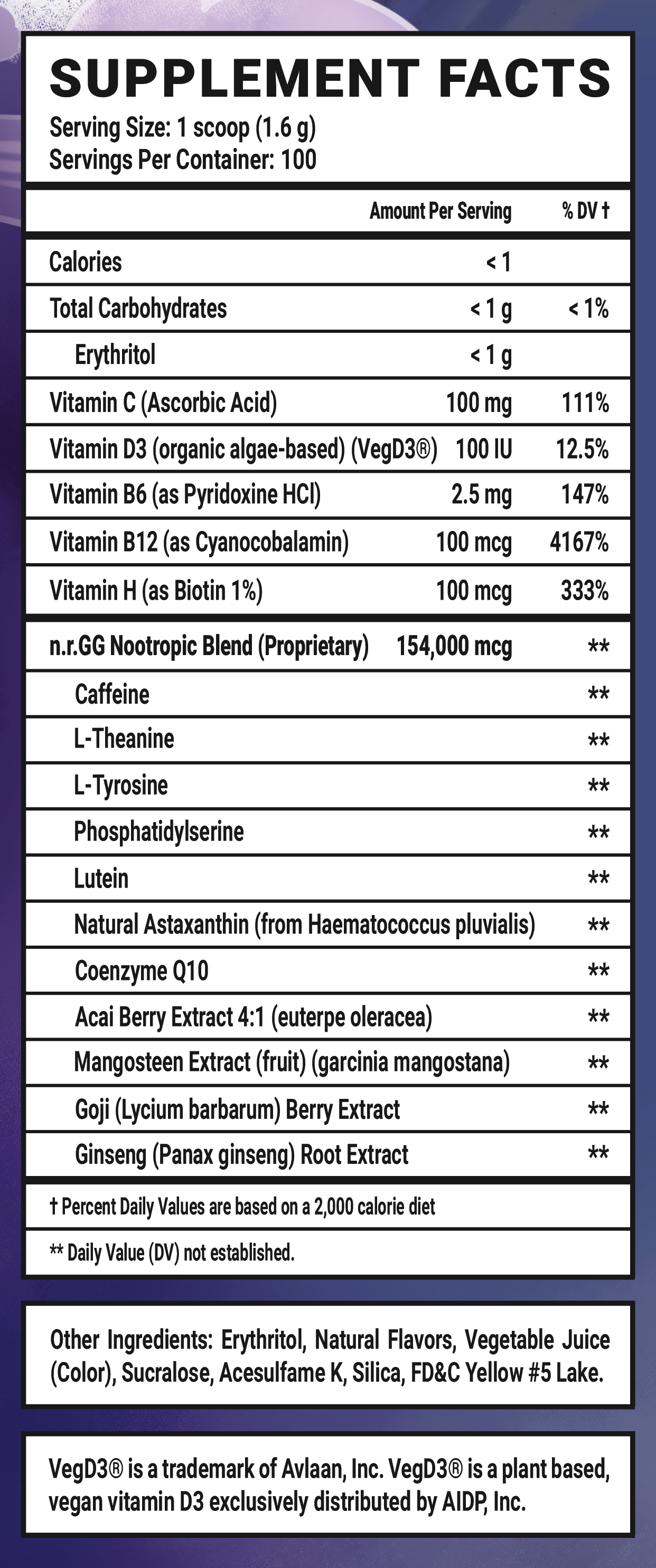 Banana Propaganda - 100 Servings View Supplement Facts