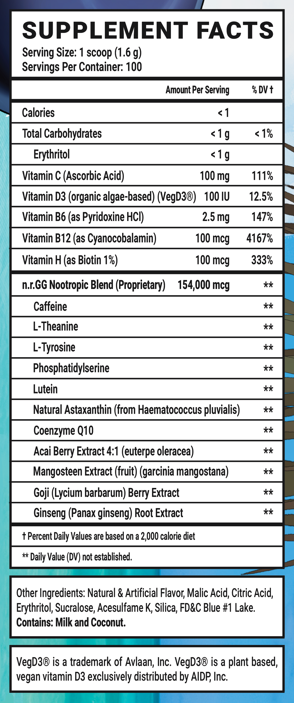 Blo'Hole Blast: Special Edition - 100 Servings Nährwertangaben anzeigen