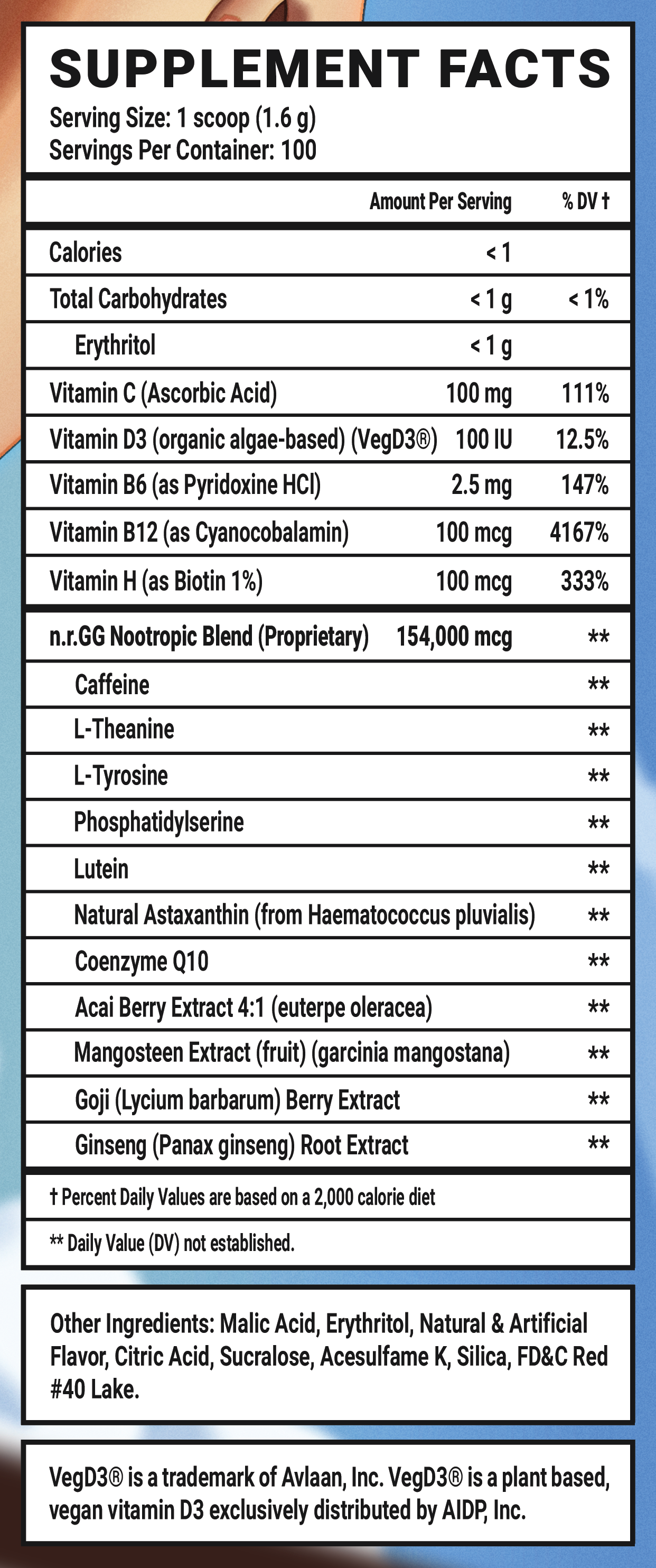 Cherry Limecicle - 100 Servings Nährwertangaben anzeigen