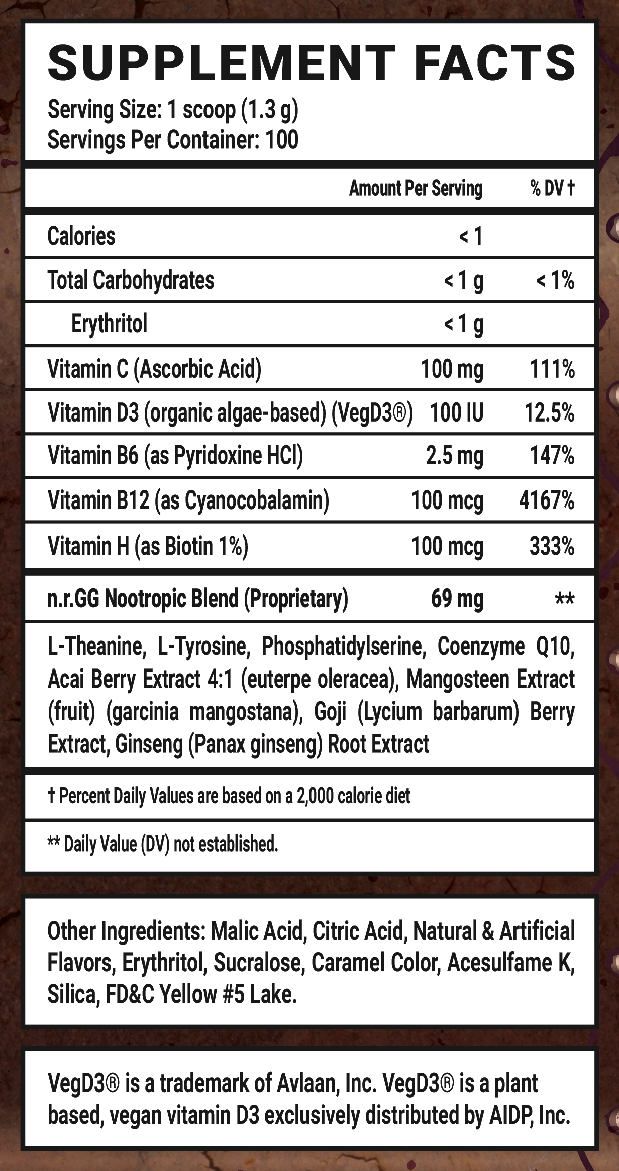 Crusaderade GG by SwaggerSouls Caffeine Free - 100 Servings View Supplement Facts