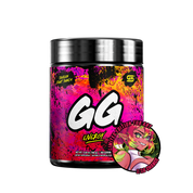 Supplement facts label showing vitamins, nootropics, and natural extracts with 100 servings per container.