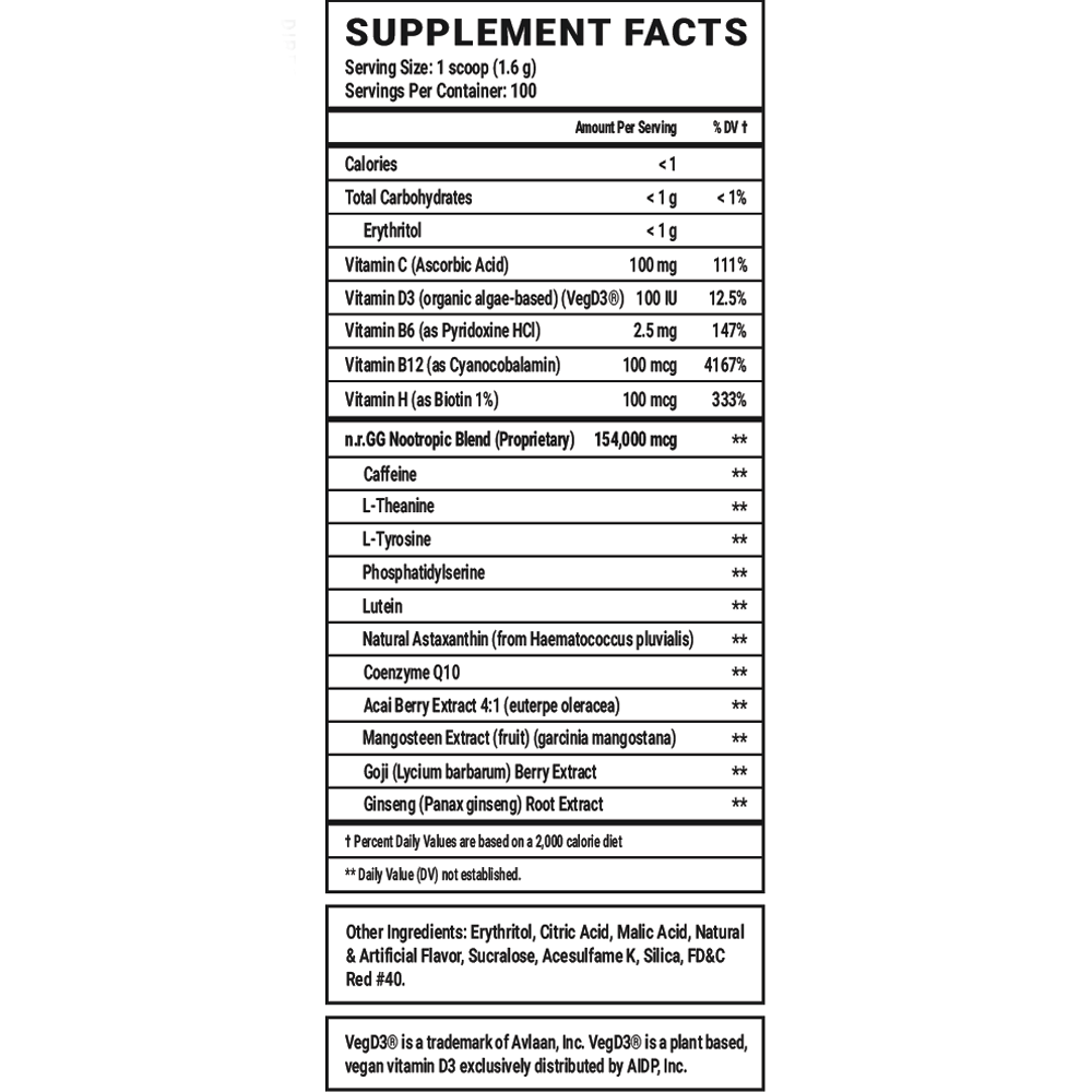 GOOD - 100 Servings Nährwertangaben anzeigen