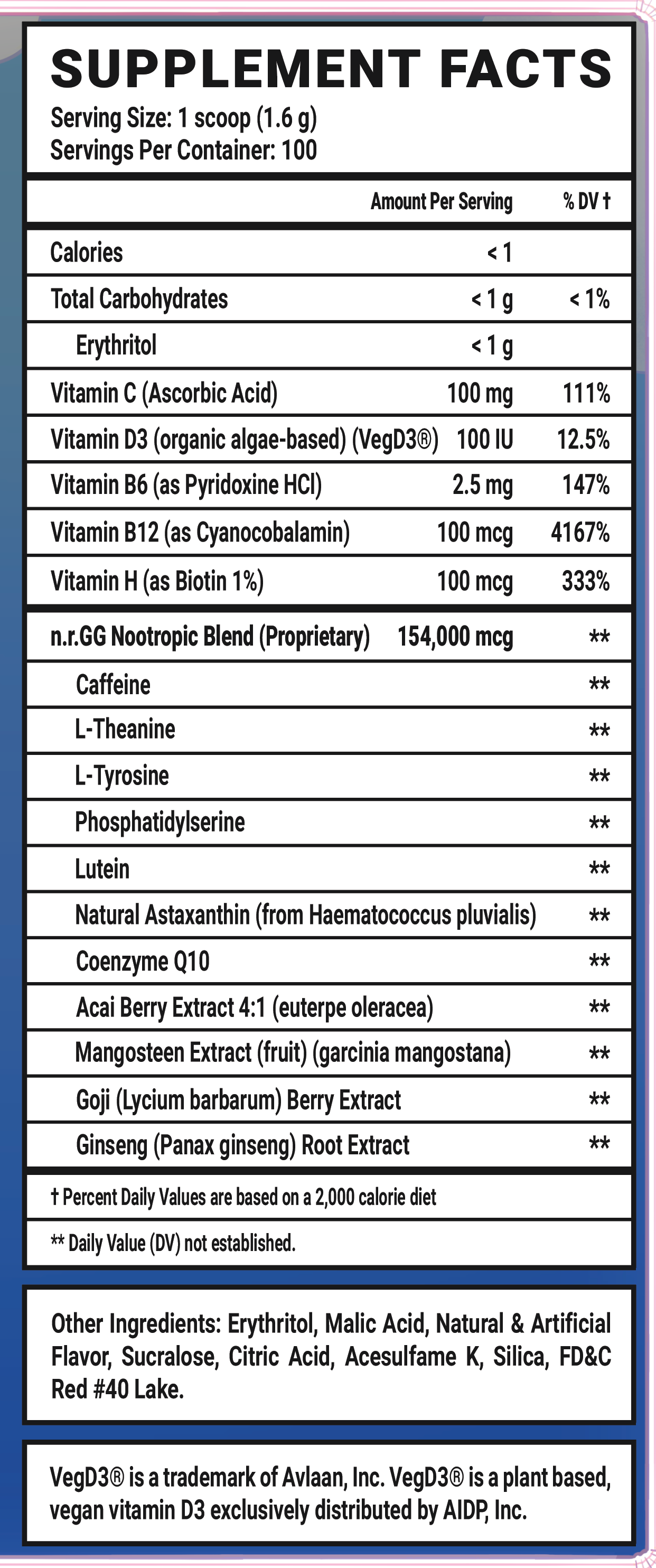 Goof Juice - 100 Servings Nährwertangaben anzeigen