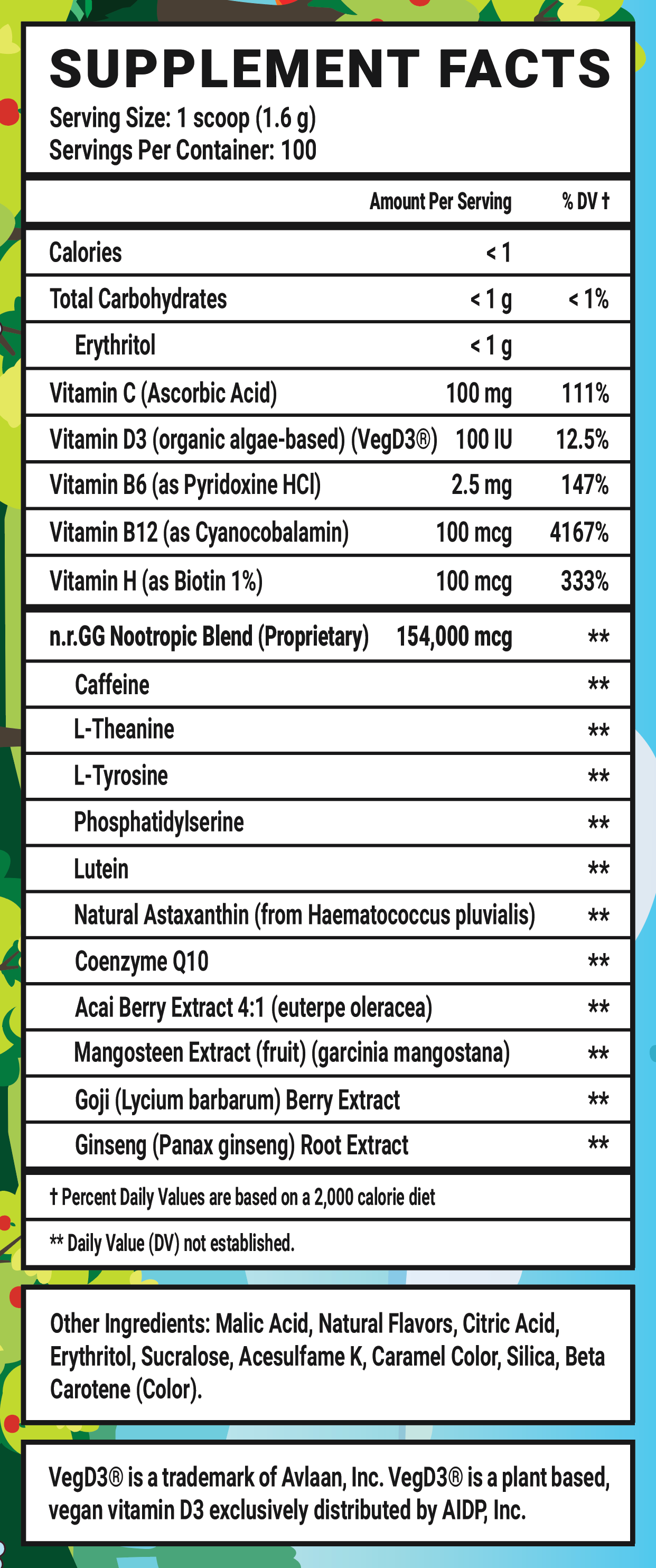 Happy Juice GG - 100 Servings View Supplement Facts
