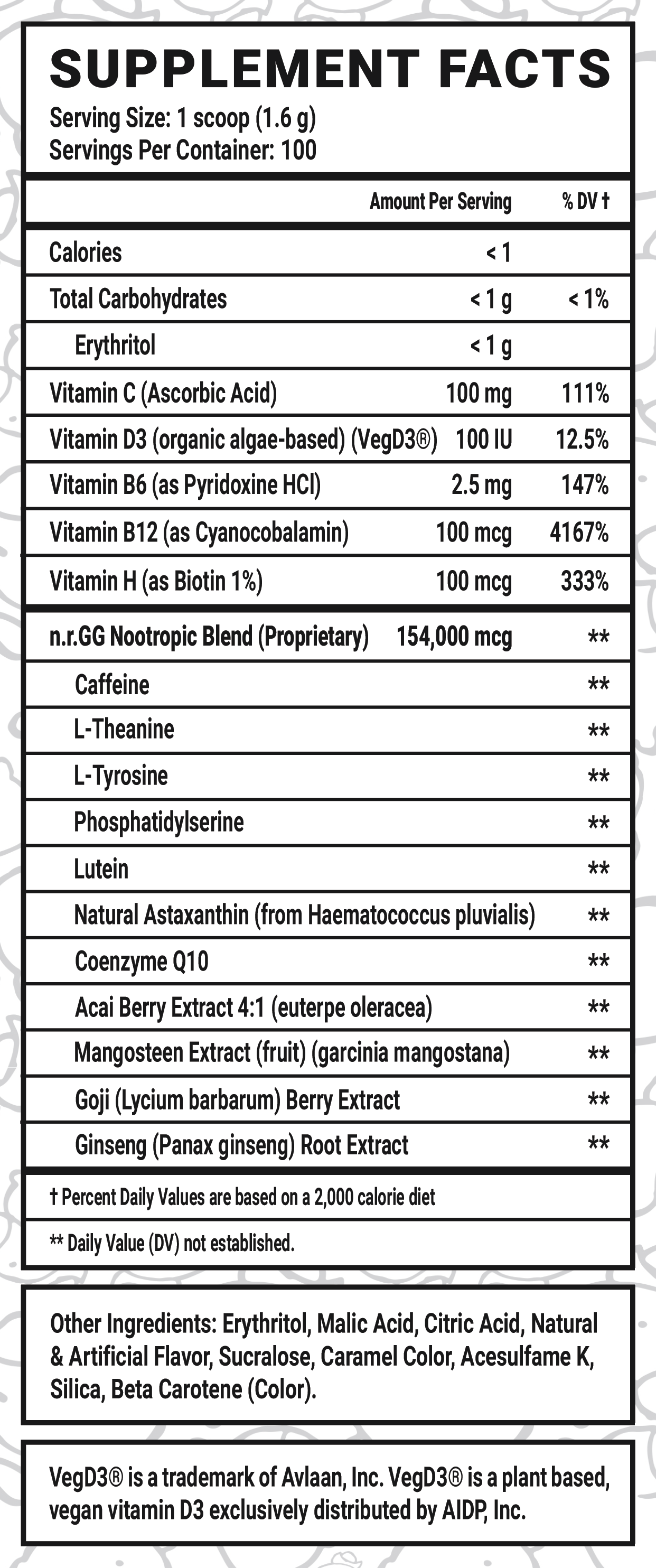 JFJ Brand Snake Oil - 100 Servings Nährwertangaben anzeigen