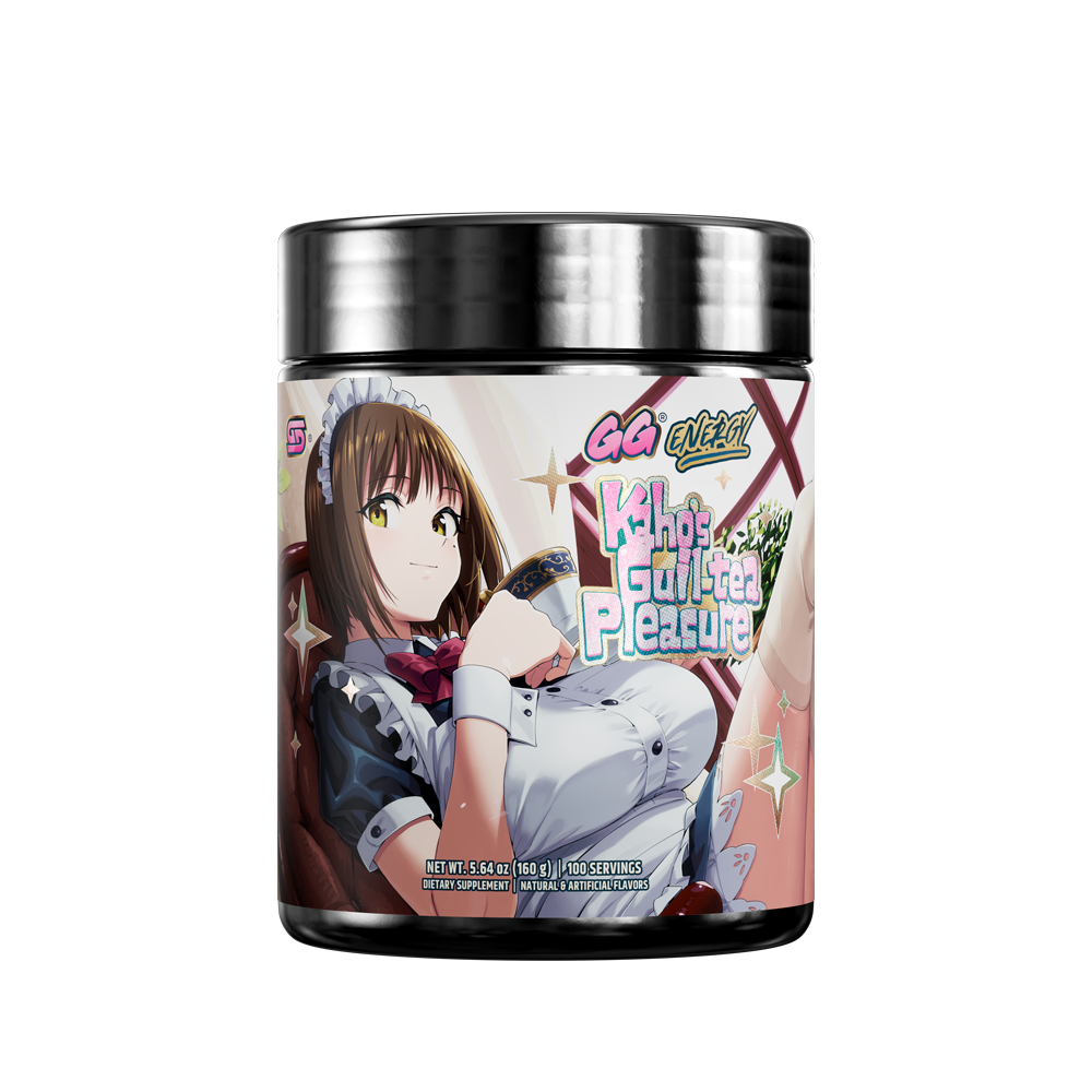 Black supplement container with silver lid showing detailed nutrition facts and usage instructions on the back label.