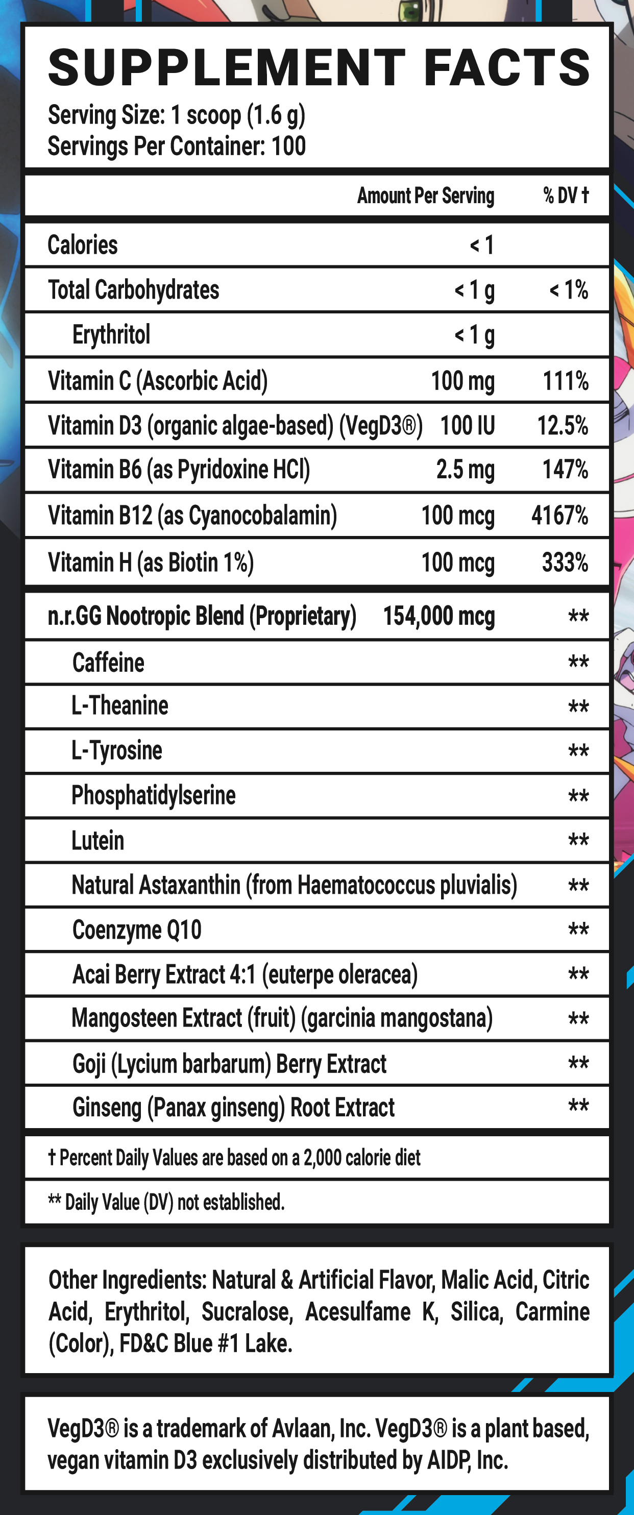 Klaxosaur's Blood by DARLING in the FRANXX - 100 Servings Nährwertangaben anzeigen