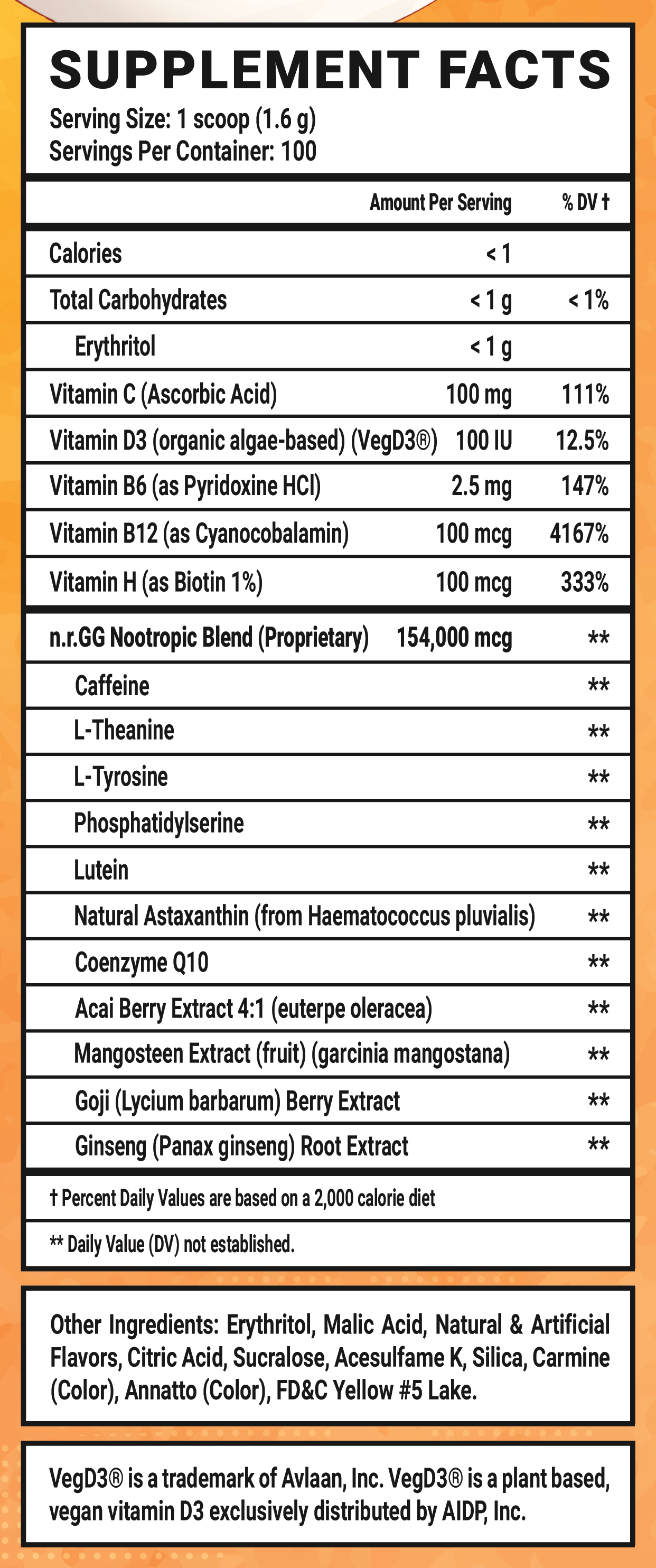 Foxly GG by FoxyReine - 100 Servings View Supplement Facts