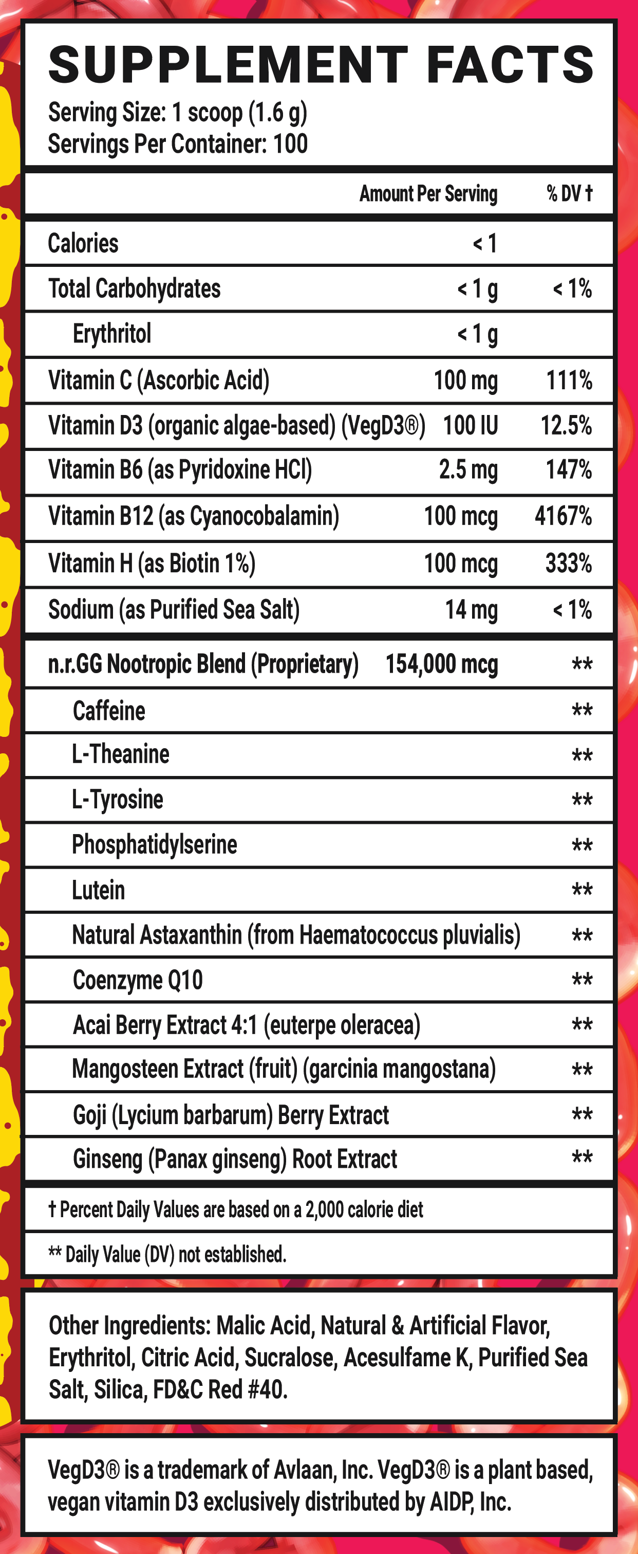 Raw Meat - 100 Servings Nährwertangaben anzeigen